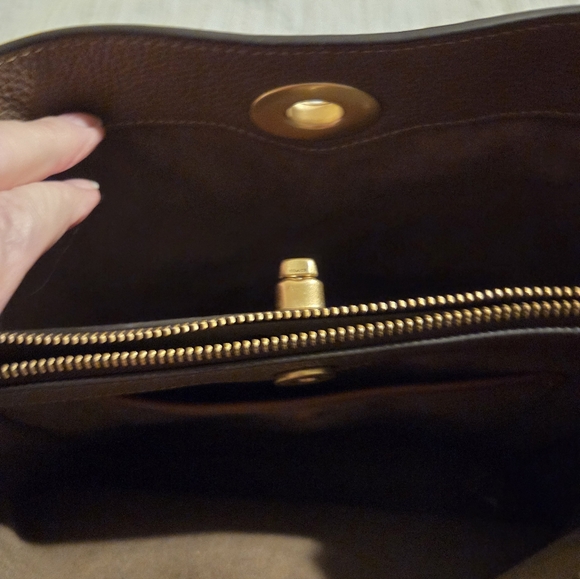 Coach Soft Willow Bucket Bag Dark Stone - Picture 6 of 7